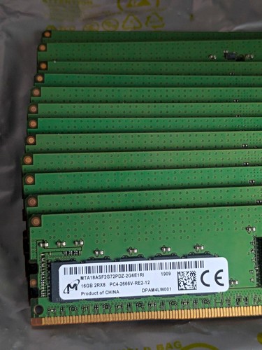 Micron 12x 16gb ddr4 - 12x, ddr4-2666