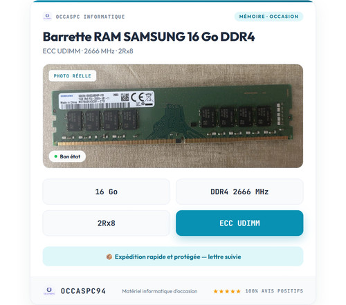 Samsung ram stick - 16gb, ddr4