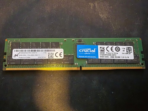 Micron crucial 32gb - micron, 2666mhz